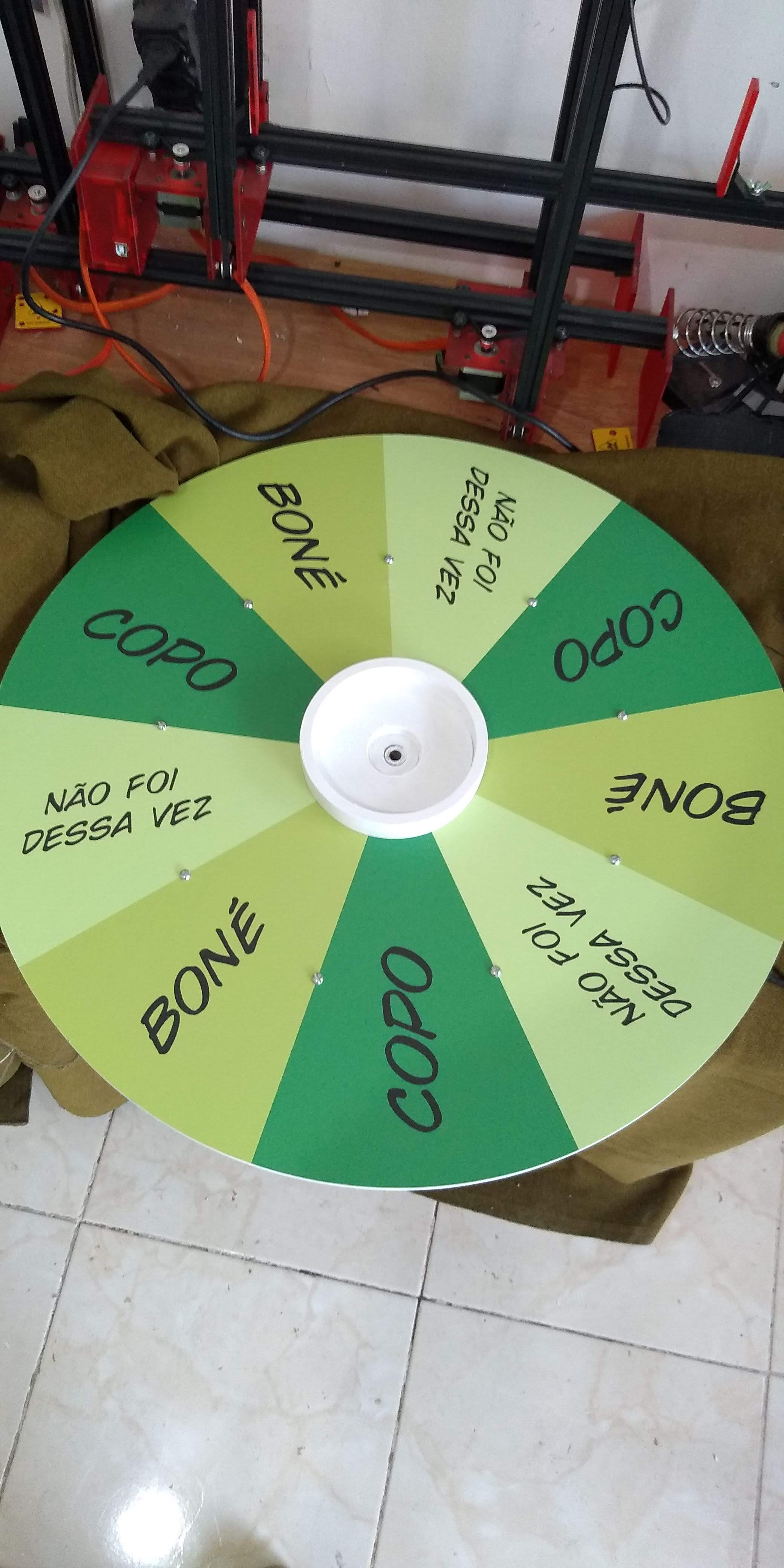 Roleta para sorteio de premios