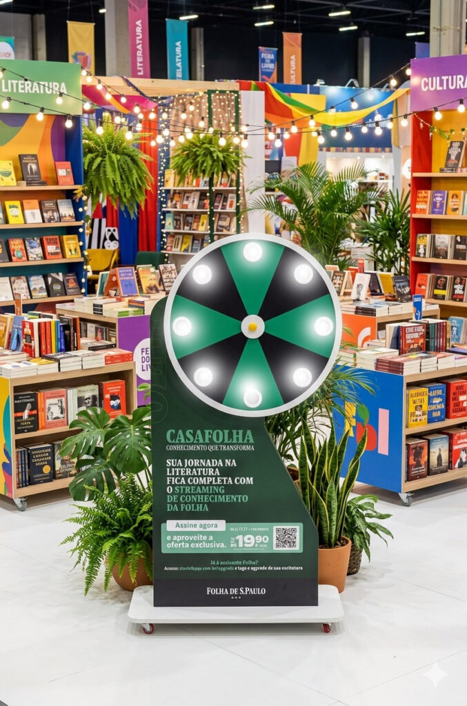 Roleta Eletronica para feira do livro FLIP