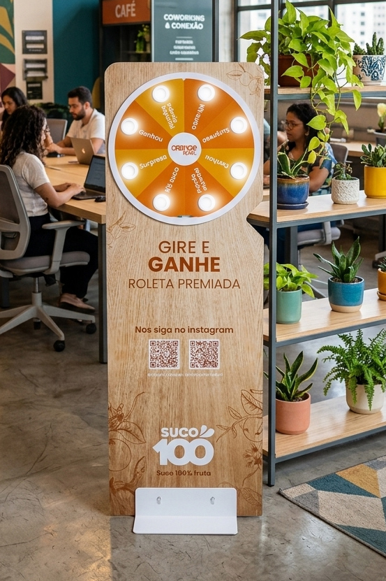 Roleta sorteio de premios eletronica