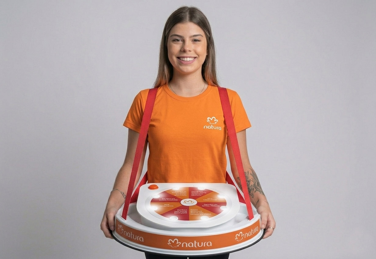 roleta sorteio com promotor