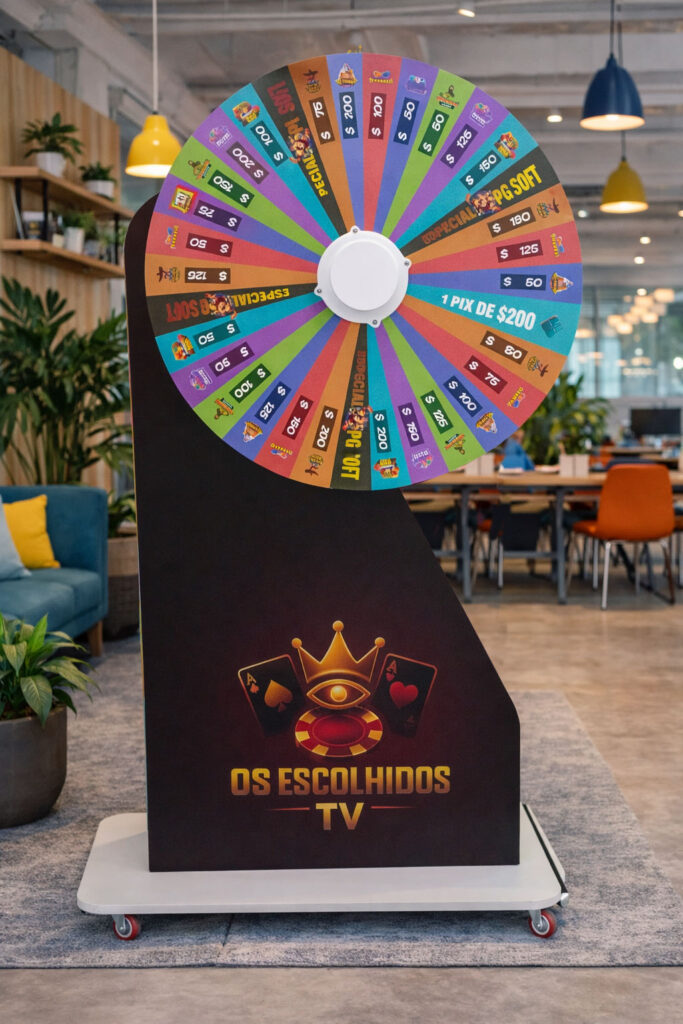 roleta eletronica sorteios de premios em feiras e eventos