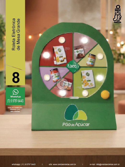 roleta de mesa para sorteios de brindes