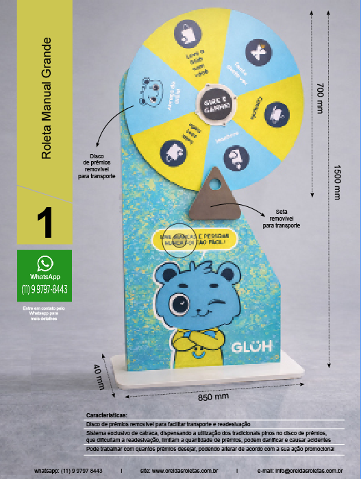 roleta manual sorteio premios