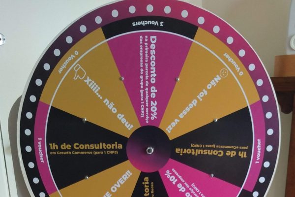 Roleta para sorteio de premios