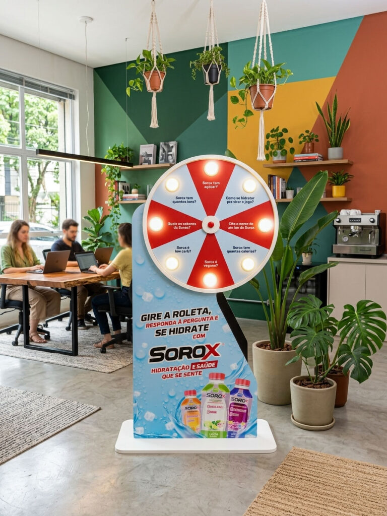 crescimento das vendas com roleta de sorteio de prêmios