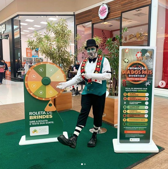 Roleta para Sorteio de Prêmios em Shopping
