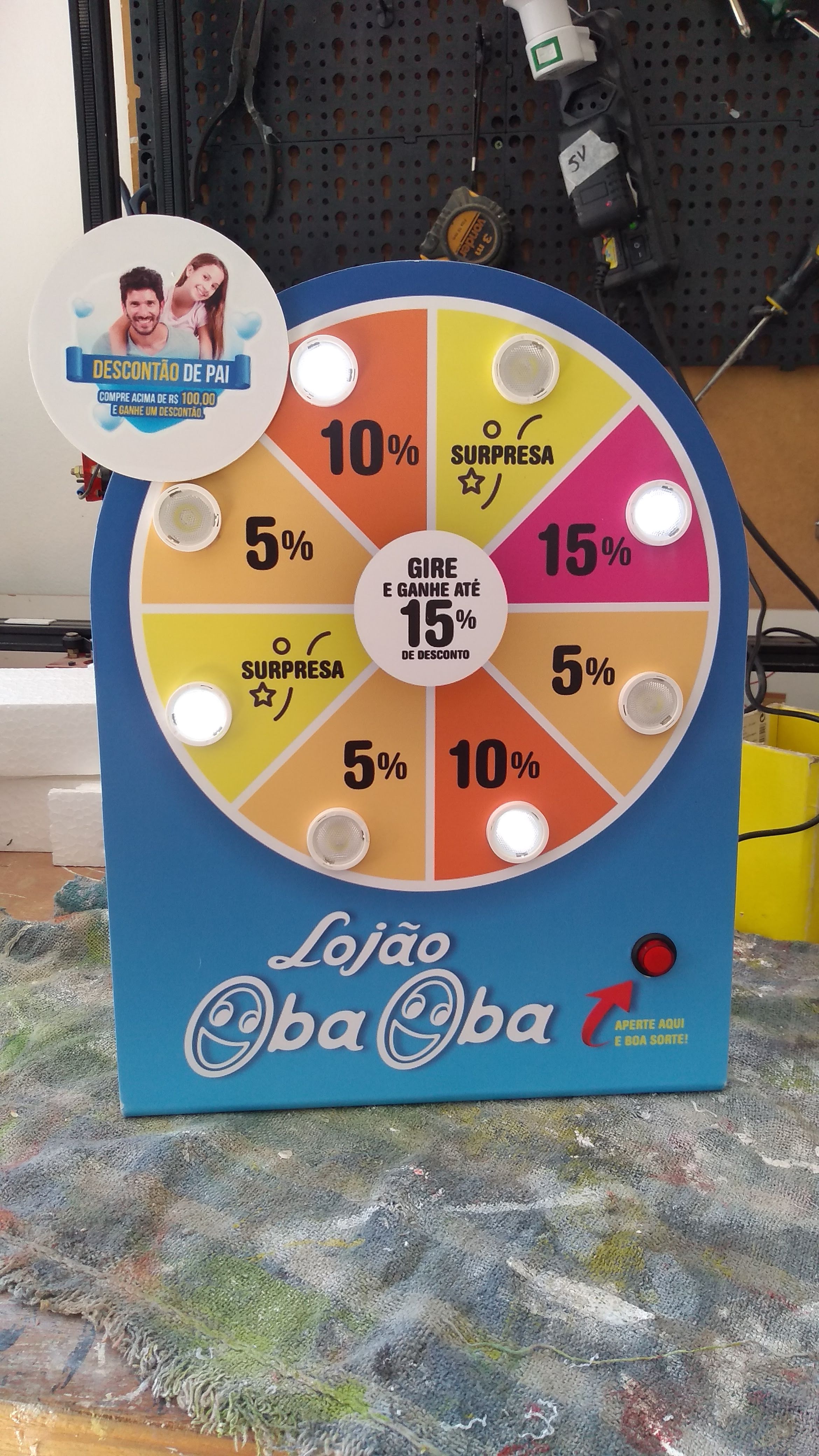 Roleta para sorteio de premios na Paraiba – Venda e locação