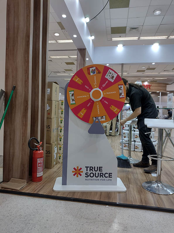 Roleta para sorteio de premios stand, feiras e eventos
