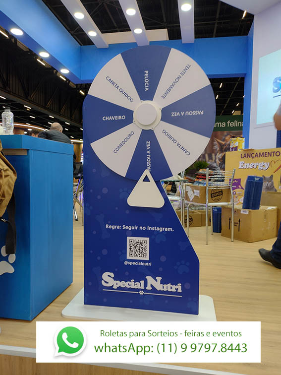Roleta para Sorteio de Prêmios Feira SBC Summit RioCentro