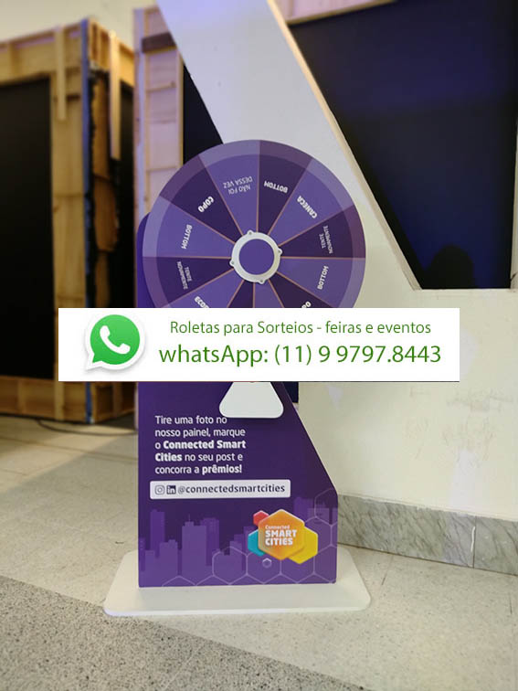 Roleta para Sorteio de Prêmios Feira ROG.e – RioCentro
